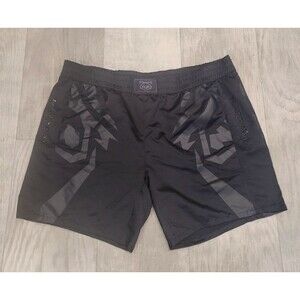 Nasty Pig Mens XXL Rare Graphic Athletic Shorts Black Grey Zip Pockets Workout